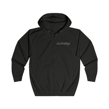 Jackhenge full zip hoodie black 