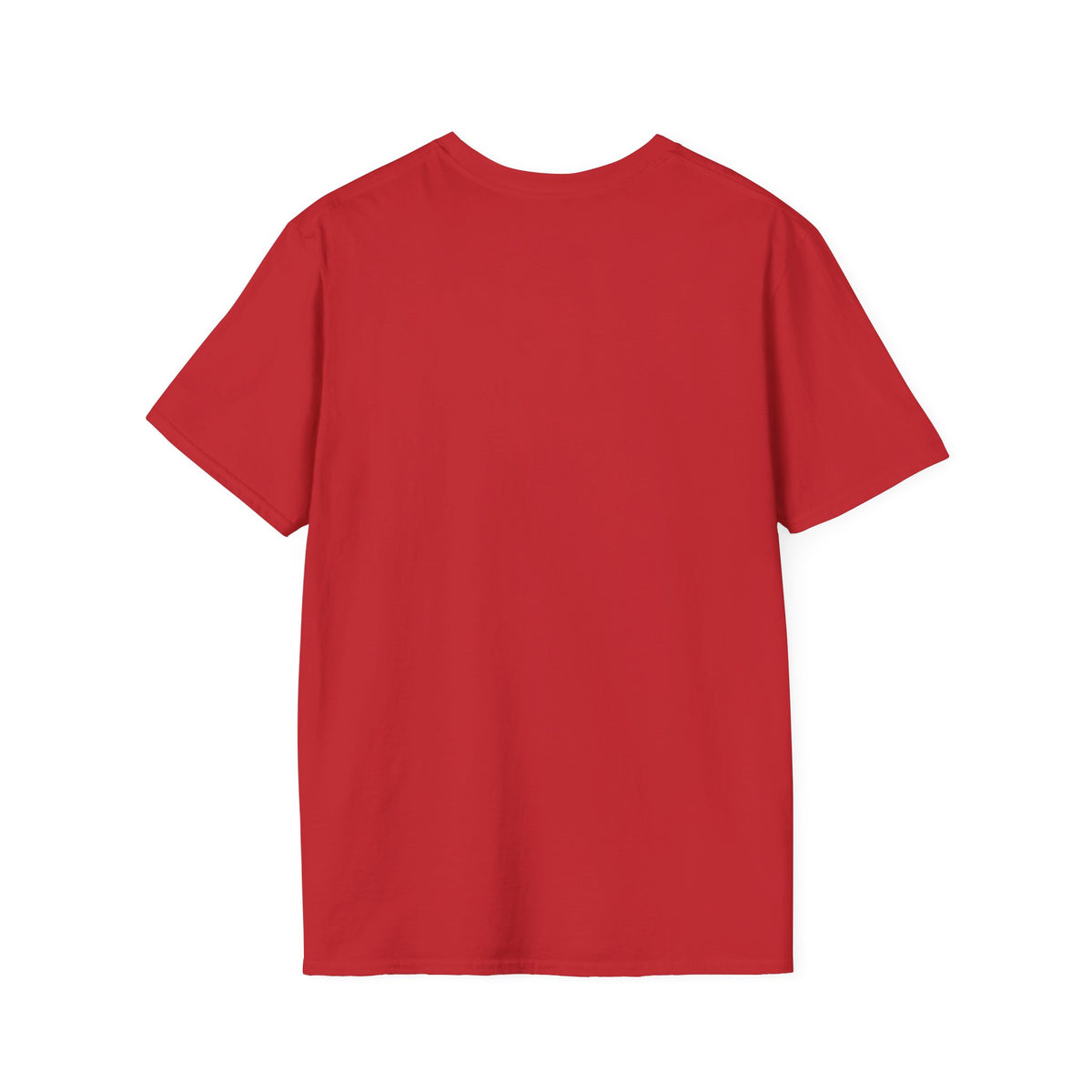 Jackhenge monument t-shirt red from the back