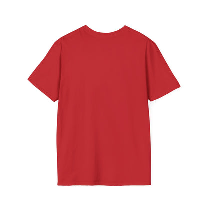 Jackhenge monument t-shirt red from the back
