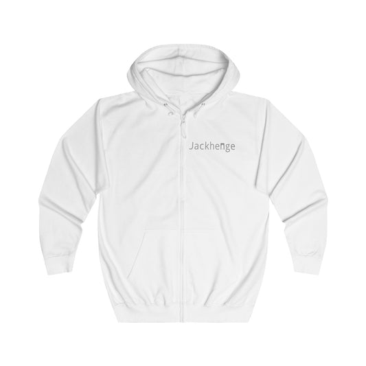 Jackhenge full zip hoodie white