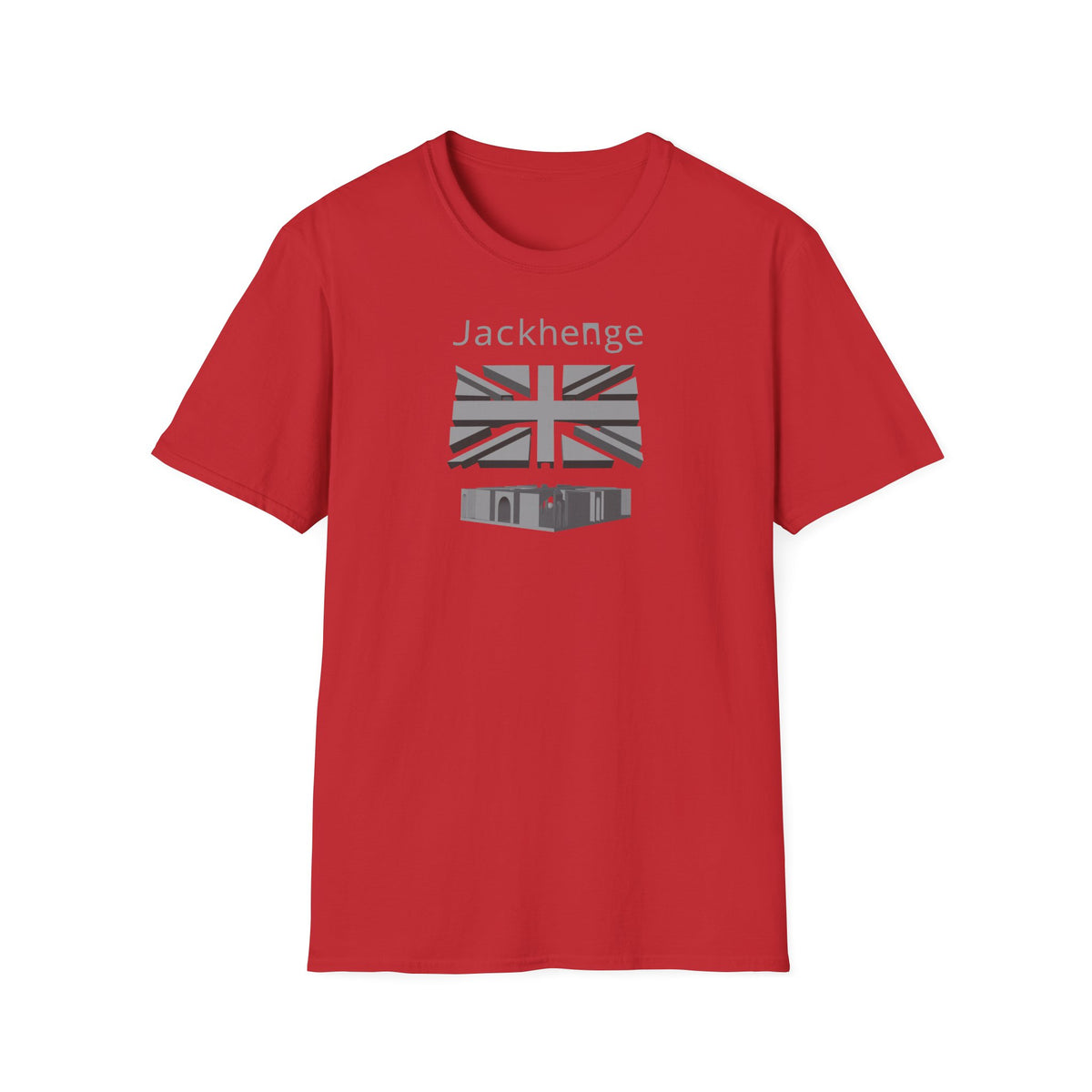 Jackhenge monument t-shirt red