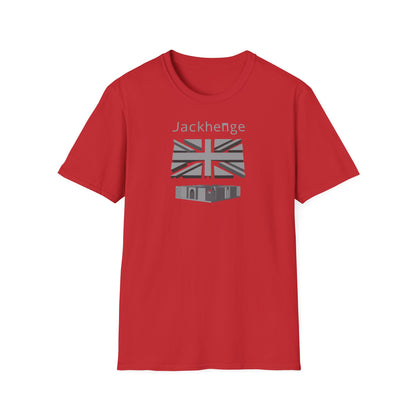 Jackhenge monument t-shirt red