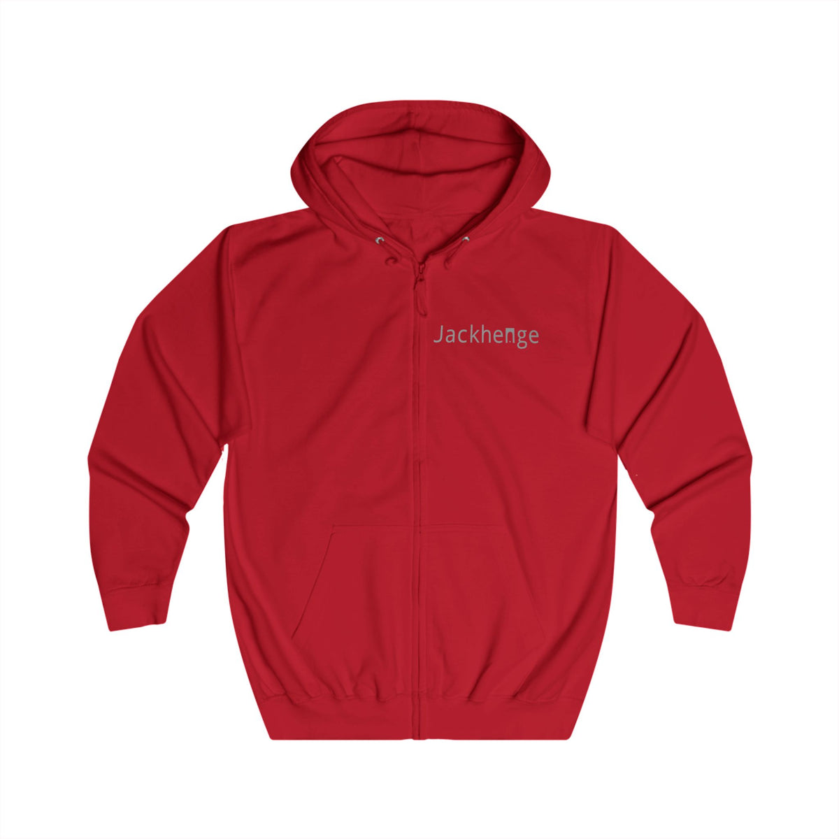 Jackhenge full zip hoodie red