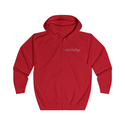 Jackhenge full zip hoodie red