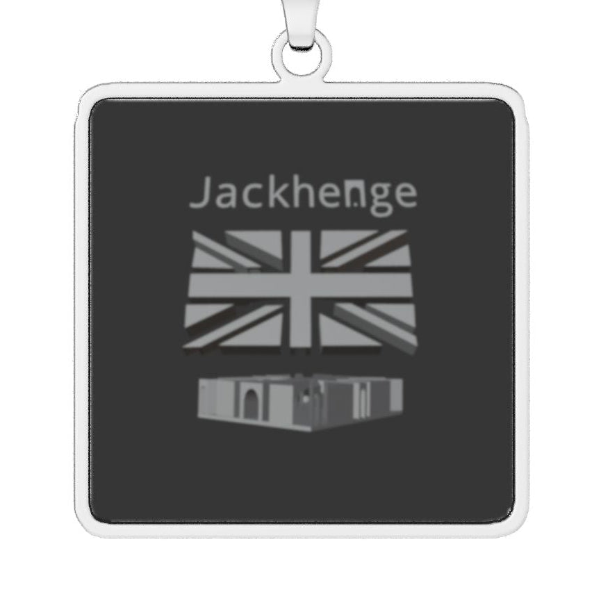 Jackhenge monument pendant necklace close up