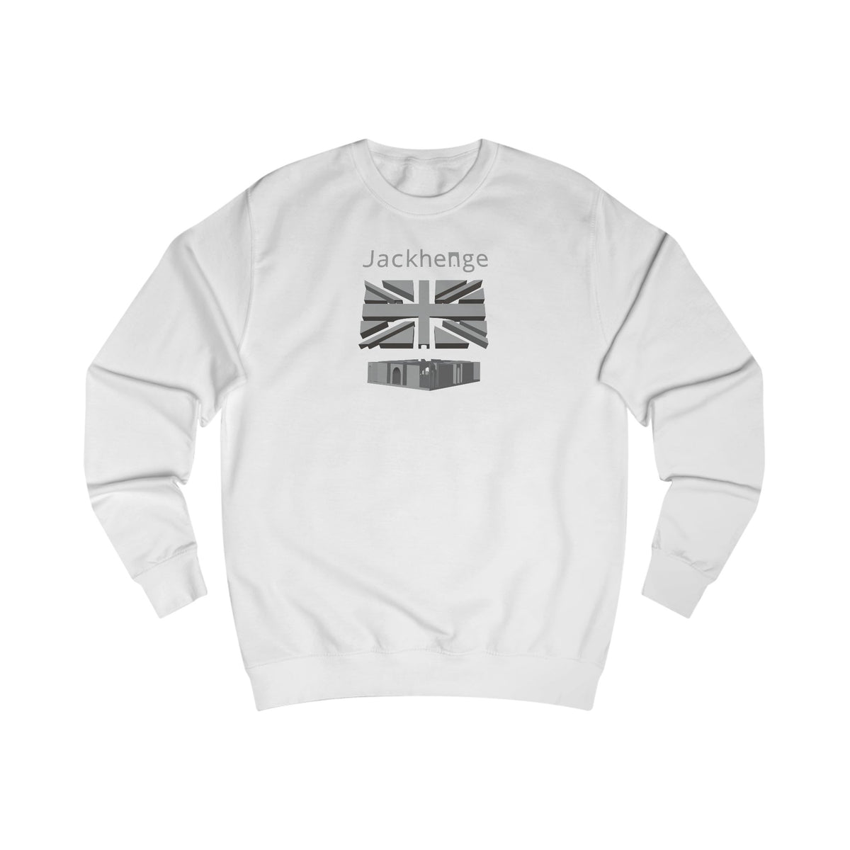 Jackhenge monument sweatshirt white 