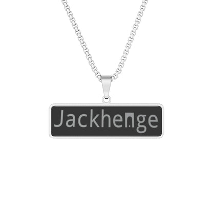 Jackhenge logo pendant necklace