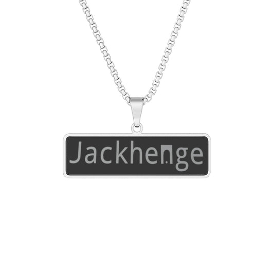 Jackhenge logo pendant necklace