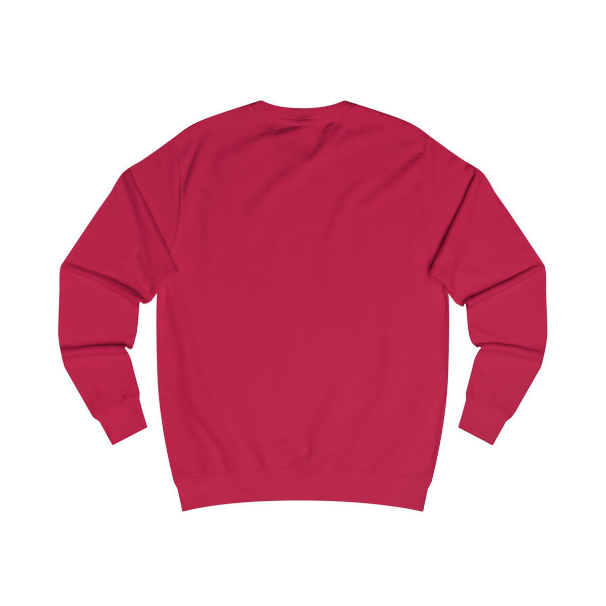 Jackhenge monument sweatshirt red from the back